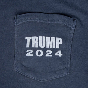 Old Row Trump 2024 White House SS Pocket Tee