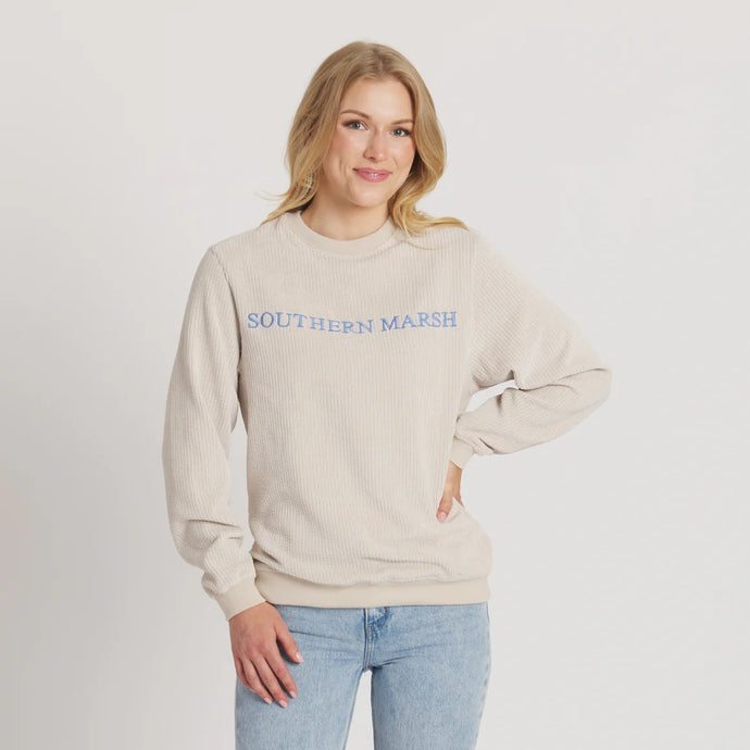 Southern Marsh Sunday Morning Sweater-Vintage Cord in Ash Gray