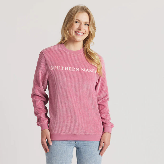 Southern Marsh Sunday Morning Sweater-Vintage Cord in Mulberry