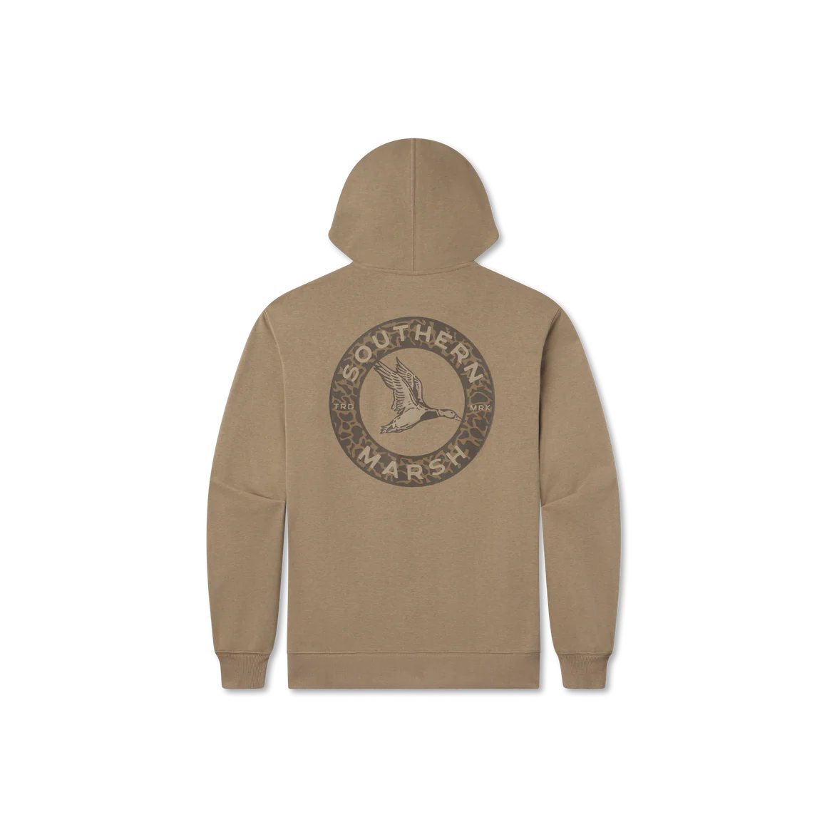 Southern Marsh Surfside Hoodie-Inflight Camo in Khaki