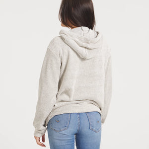 Southern Marsh Sunday Morning Sweater Hoodie in Light Gray