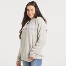 Load image into Gallery viewer, Southern Marsh Sunday Morning Sweater Hoodie in Light Gray