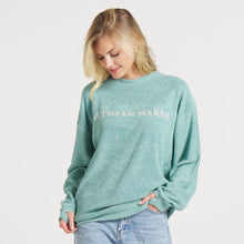 Load image into Gallery viewer, Southern Marsh Sunday Morning Sweater in Washed Kelly Green