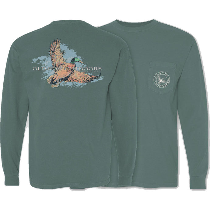 Old Row Outdoors Mallard 3.0 LS Pocket Tee