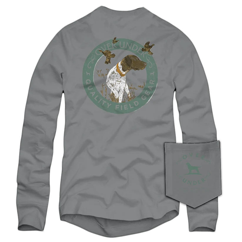 Over Under Pointer Hunting Quail  LS T-shirt