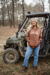 Local Boy Solid Poly Fleece Hoodie in Clay