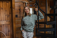 Load image into Gallery viewer, Local Girl Moon Cotton Crewneck in Sage