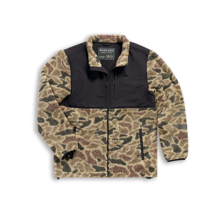 Burlebo Sherpa Full Zip Jacket in Rocky Mountain Camo