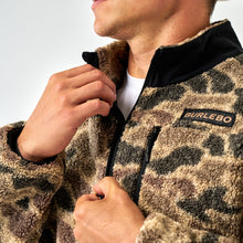 Load image into Gallery viewer, Burlebo Sherpa Quarter Zip Pullover in Rocky Mountain Camo
