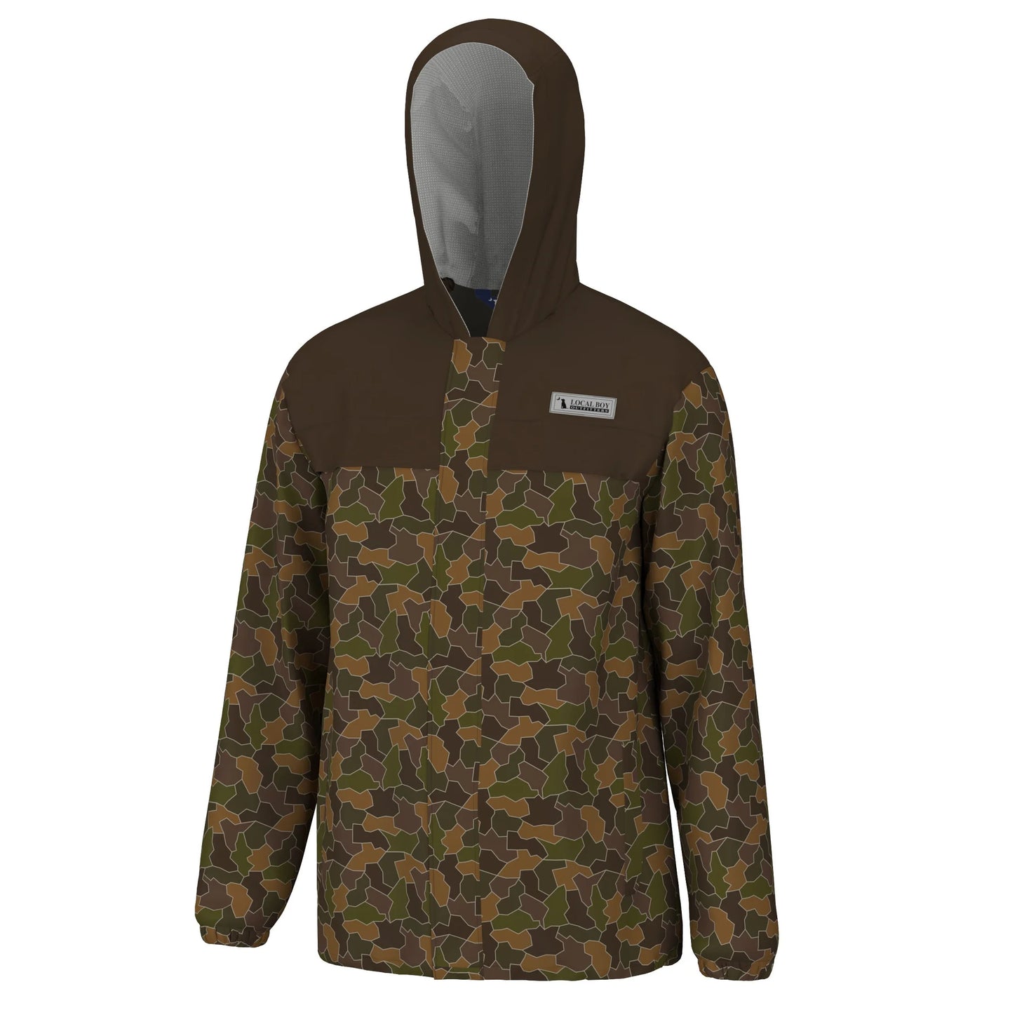 Local Boy Rain Jacket in Brown