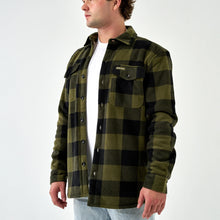Load image into Gallery viewer, Burlebo Men&#39;s Shacket in Mallard Green Plaid