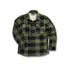 Load image into Gallery viewer, Burlebo Men&#39;s Shacket in Mallard Green Plaid