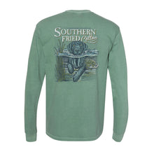 Load image into Gallery viewer, Southern Fried Cotton Keep Swimming LS Tee