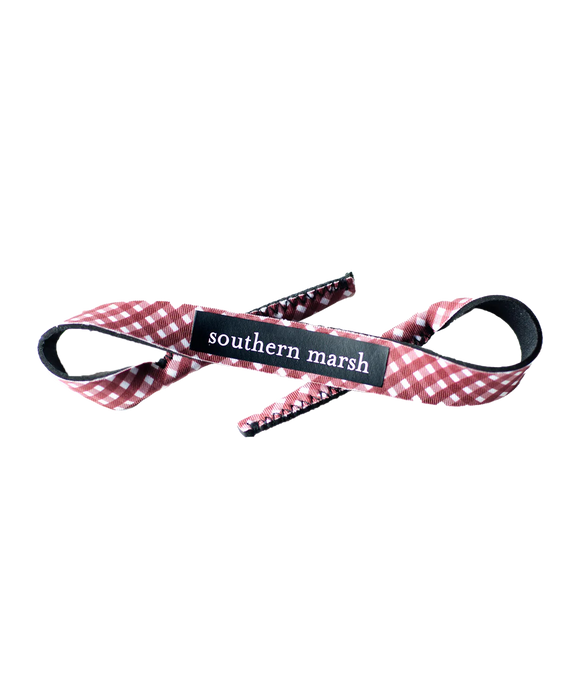 Southern Marsh Sunglass Strap Maroon With White
