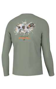 Southern Point Co. Spatter Series Dog LS Tee