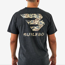 Load image into Gallery viewer, Burlebo Flying B Deer Camo Logo SS Tee