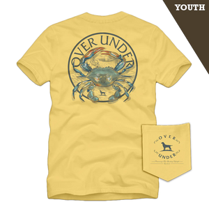 Over Under Youth Blue Crab SS Tee