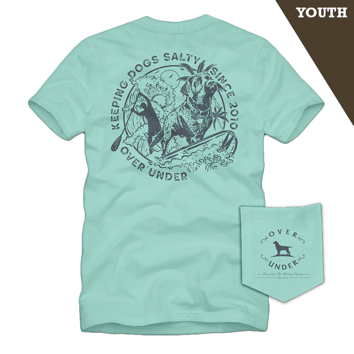 Over Under Youth Salty Surf Dog SS Tee