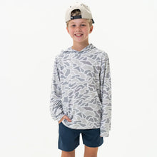 Load image into Gallery viewer, Burlebo Youth Performance Hoodie in White Camo