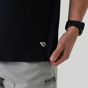 Burlebo Go To SS Tee in Midnight Black