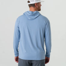 Load image into Gallery viewer, Burlebo Men&#39;s Performance Hoodie in Heather Sky Blue