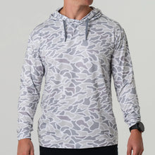 Load image into Gallery viewer, Burlebo Men's Performance Hoodie in White Camo