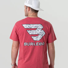 Load image into Gallery viewer, Burlebo White Camo Flying B Logo SS Tee