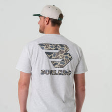Load image into Gallery viewer, Burlebo Classic Deer Camo Flying B Logo SS Tee