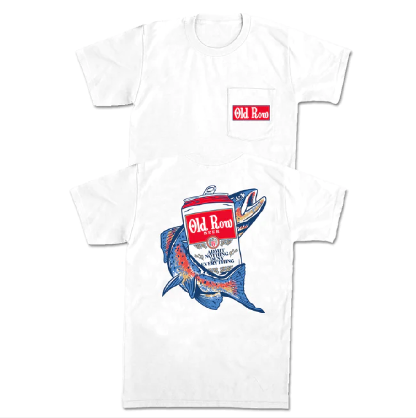 Old Row Outdoors Fishing Beer Pocket SS Tee