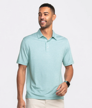 Load image into Gallery viewer, Southern Shirt Heather Madison Stripe Polo Fairway Green