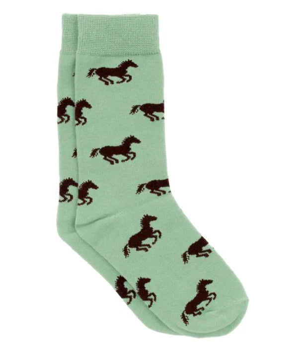 Properly Tied Men's Lucky Duck Socks Horse