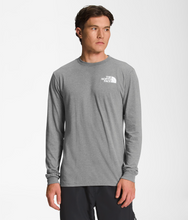 Load image into Gallery viewer, The North Face Men’s Box NSE LS Tee in Medium Grey Heather