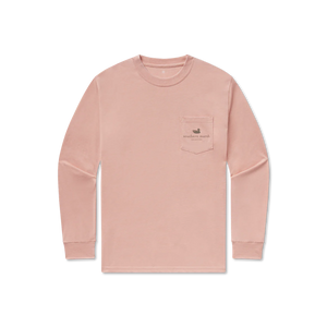 Southern Marsh Seawash Retro Duck Originals LS Tee in Salmon