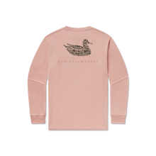 Load image into Gallery viewer, Southern Marsh Seawash Retro Duck Originals LS Tee in Salmon