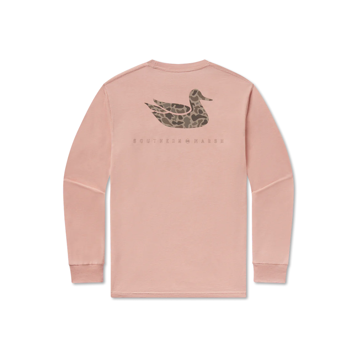 Southern Marsh Seawash Retro Duck Originals LS Tee in Salmon