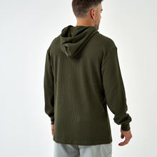 Load image into Gallery viewer, Burlebo Thermal Hoodie in Mallard Green