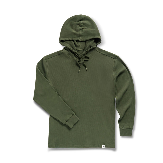 Burlebo Thermal Hoodie in Mallard Green