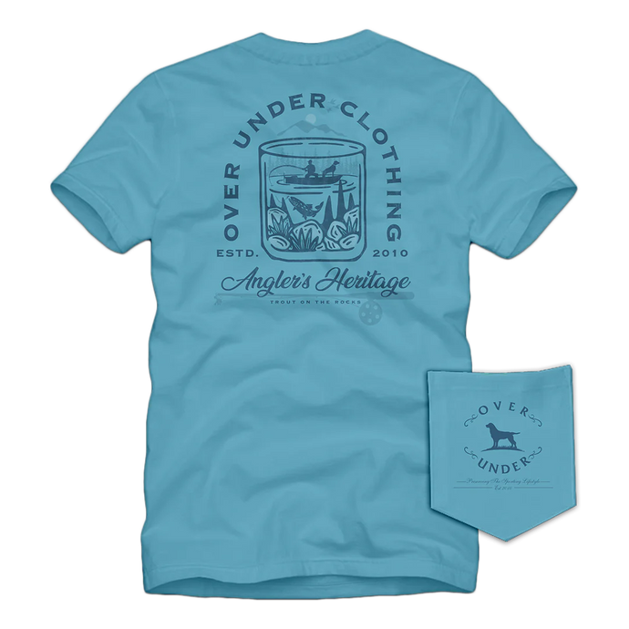 Over Under Trout on the Rocks SS Tee