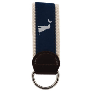 Local Boy Blue Dog & Moon Keychain