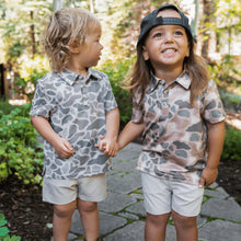 Load image into Gallery viewer, Burlebo Youth Performance Polo in Classic Deer Camo