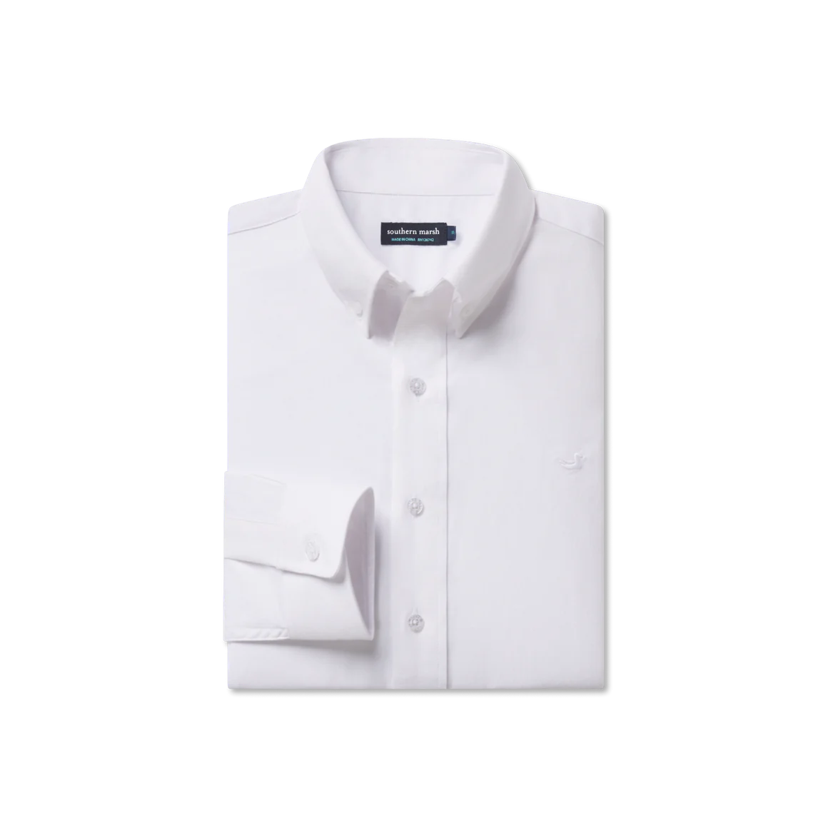 Southern Marsh Classic Oxford Dress Shirt White