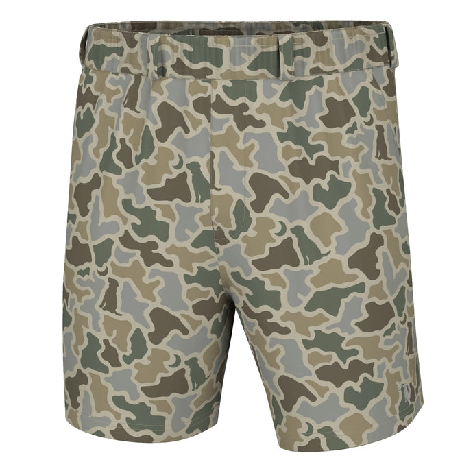 Local Boy Volley Shorts in Sand Dog & Moon Camo