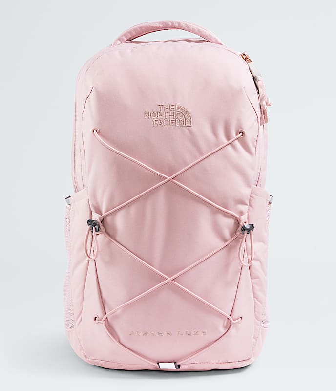 The North Face Women's Jester Luxe Backpack, Metal Pink/Burnt Coral Metallic
