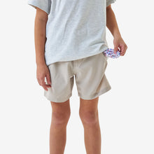 Load image into Gallery viewer, Burlebo Youth Everyday Shorts in Light Khaki with Old Glory Pocket
