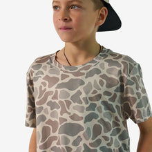 Load image into Gallery viewer, Burlebo Youth Go To SS Tee in Classic Deer Camo
