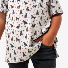 Load image into Gallery viewer, Burlebo Youth Performance Polo in Ducks and Dogs