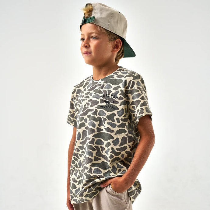 Burlebo Youth Classic Deer Camo SS Tee