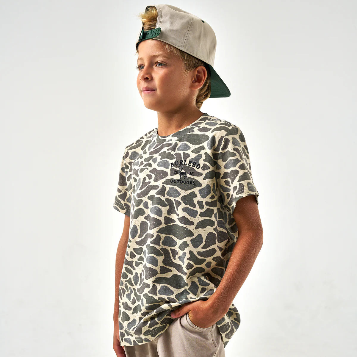 Burlebo Youth Classic Deer Camo SS Tee