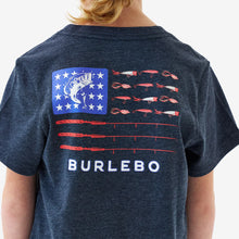 Load image into Gallery viewer, Burlebo Youth FIshing USA SS Tee