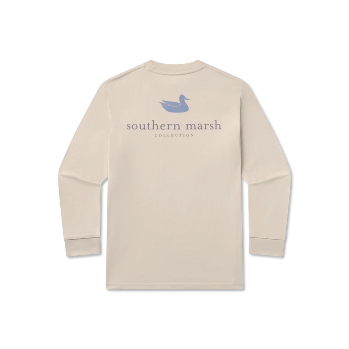 Southern Marsh Youth Authentic LS Tee in Oatmeal